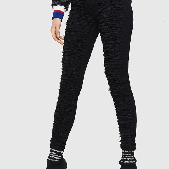 Brand New Diesel Jeans Size 30 DHARY Trashed Holed - Picture 8 of 10